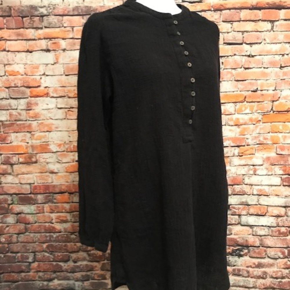 Soft Surroundings Soft Cotton Buttoned Tunic Dress - image 2